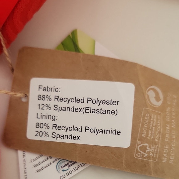 Red One-Piece Swimsuit with Cutout NWT - Picture 10 of 11